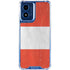 Distressed Austria Flag Moto G Play 4G (2024) Clear Case